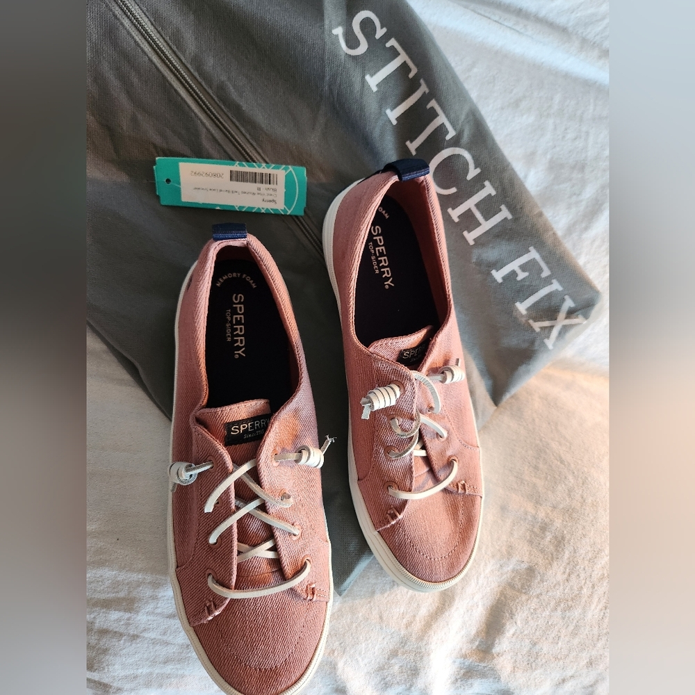 Blush Sperry Shoes